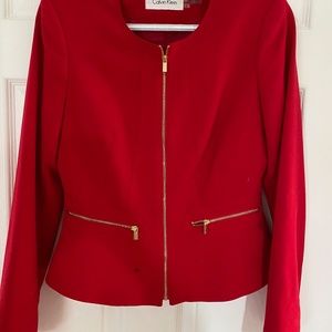 Calvin klein red blazer